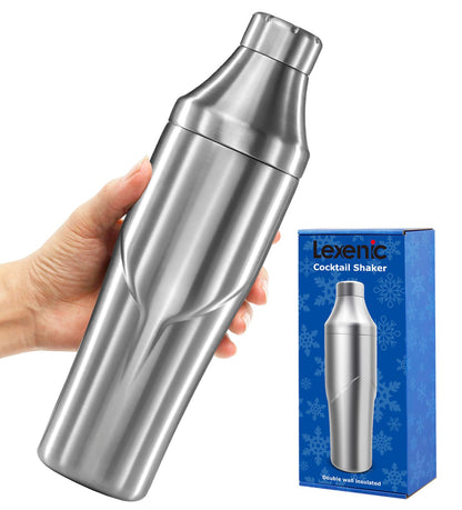 Lexenic 24oz Premium Vacuum Insulated Double Wall Cocktail Shaker